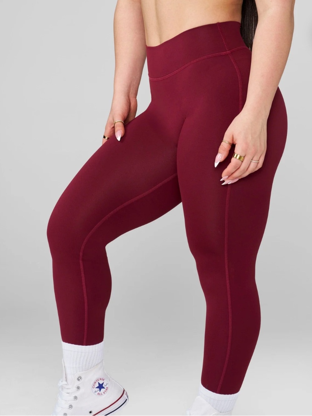 YoungLA Gold’s Iron Legacy Leggings Burgundy Size Medium